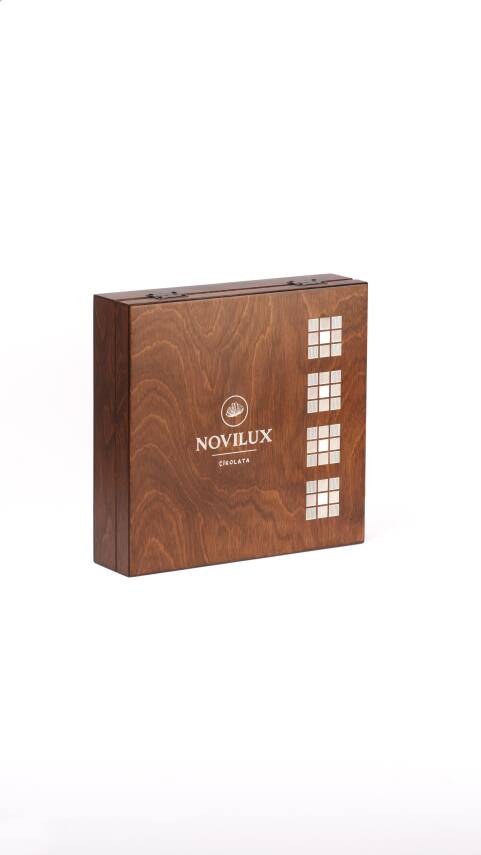 Hediyelik Ahşap Mozaik Desenli Kutu | 1.670 gr