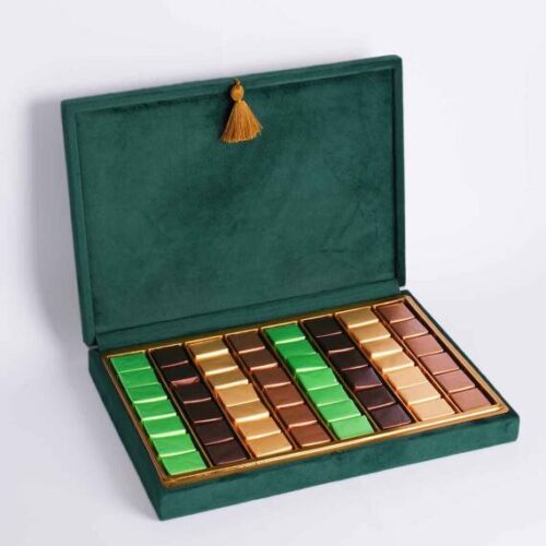 Yeşil Kadife Hediyelik Kutu | 835 gr